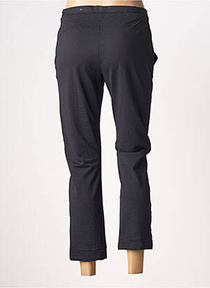 Pantalon trei sferturi talie elastică negru HBT femeie