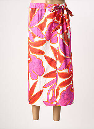 Fustă midi violet POISSONS BLANCS femeie