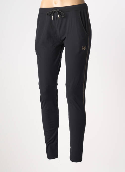 Pantalon slim talie elastică negru HBT femme