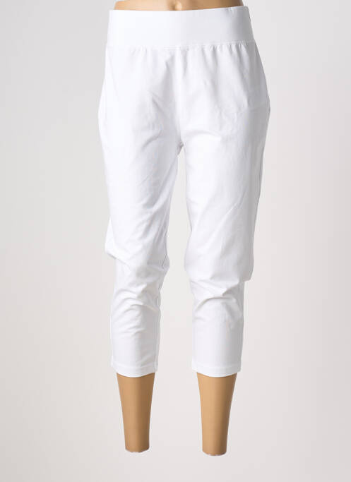 Pantalon trei sferturi talie elastică alb CECIL femme