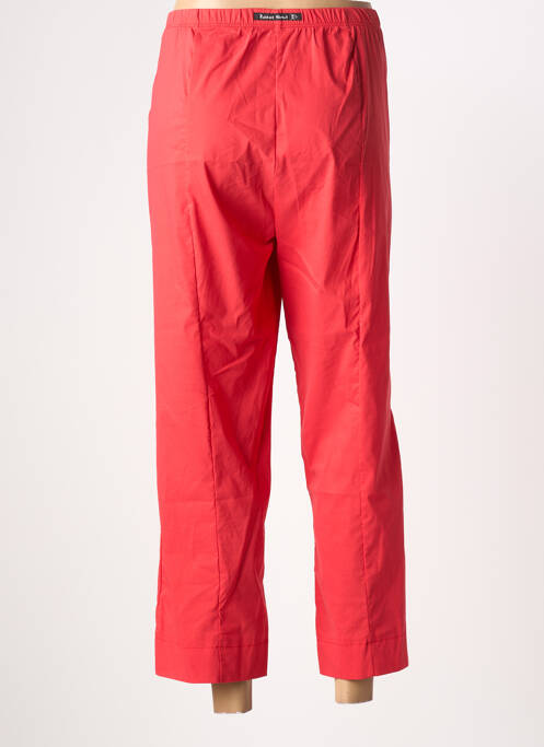Pantalon 7/8 talie elastică roșu POISSONS BLANCS femme