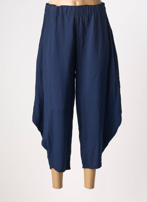 Pantalon 7/8 talie elastică albastru POISSONS BLANCS femme