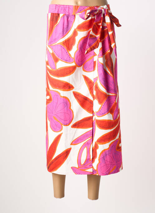 Fustă midi violet POISSONS BLANCS femeie