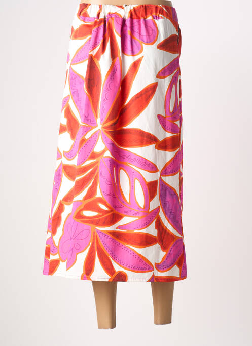 Fustă midi violet POISSONS BLANCS femeie