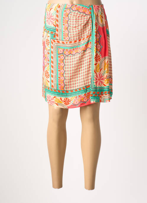 Fustă scurtă croială dreaptă verde C'EST BEAU LA VIE femme