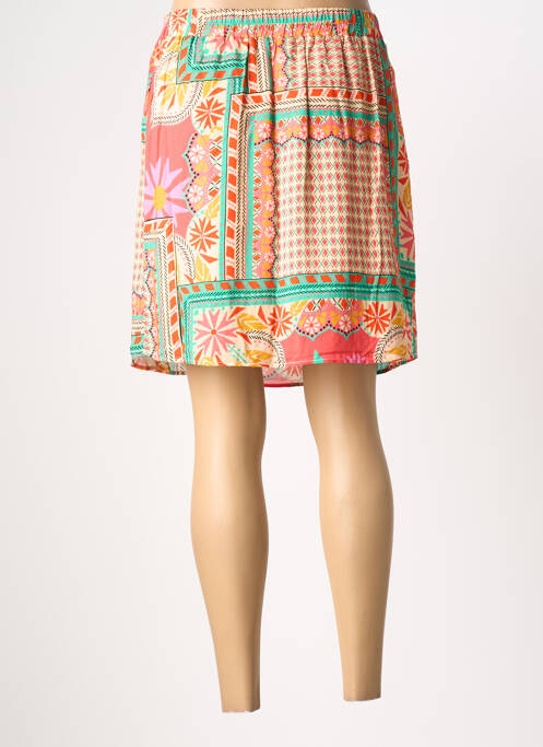 Fustă scurtă croială dreaptă verde C'EST BEAU LA VIE femme