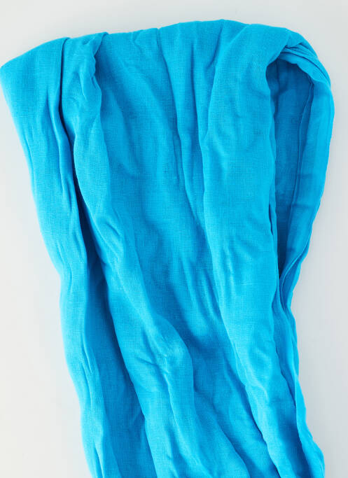 Eșarfă țesătură poplin albastru COWO femme