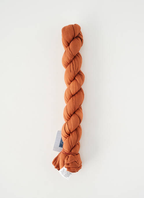 Eșarfă țesătură poplin maro COWO femme