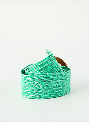 Curea efect material satinat verde C'EST BEAU LA VIE femeie