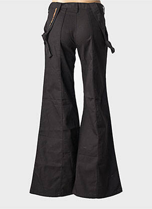 Pantalon evazat elasticitate talie joasă negru LA BRIGADA INTERNACIONAL femeie