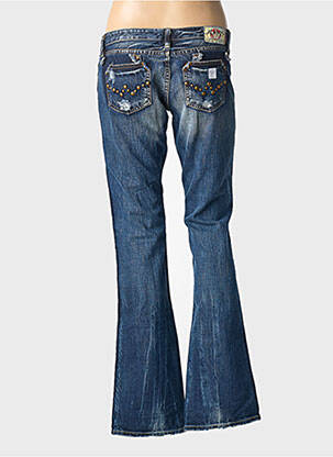 Blugi bootcut elasticitate talie joasă albastru LE TEMPS DES CERISES femeie