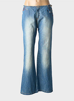 Blugi cu croială evazată albastru CHIPIE femeie