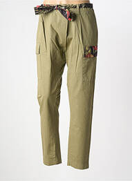Pantalon cargo talie înaltă talie înaltă verde DIXIE femeie