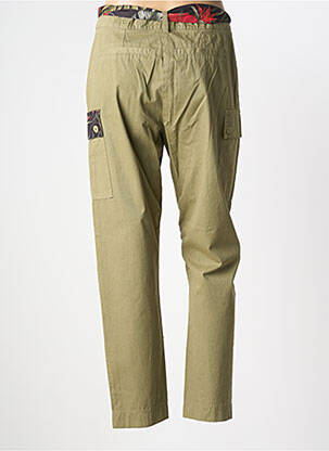 Pantalon cargo talie înaltă talie înaltă verde DIXIE femeie