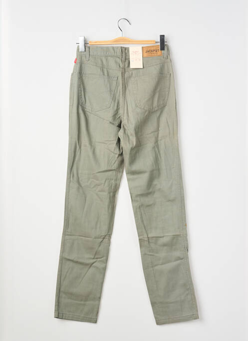 Blugi cu croială slim verde JACKPOT femeie