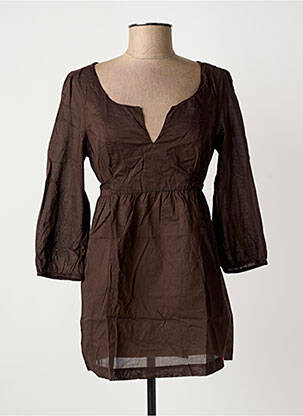 Tunică mâneci lungi maro EDC femeie