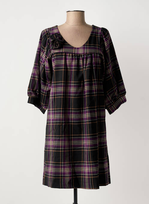 Rochie scurtă violet BLOCCO femeie