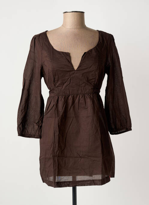 Tunică mâneci lungi maro EDC femeie