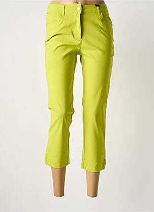 Pantalon trei sferturi verde JULIE GUERLANDE femeie