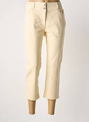 Pantalon trei sferturi bej JULIE GUERLANDE femeie