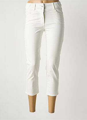 Pantalon trei sferturi alb JULIE GUERLANDE femeie