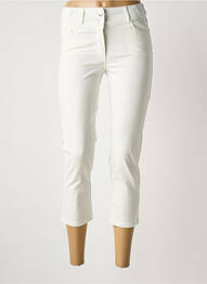 Pantalon trei sferturi alb JULIE GUERLANDE femme