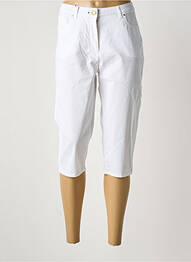 Pantalon trei sferturi alb JULIE GUERLANDE femme