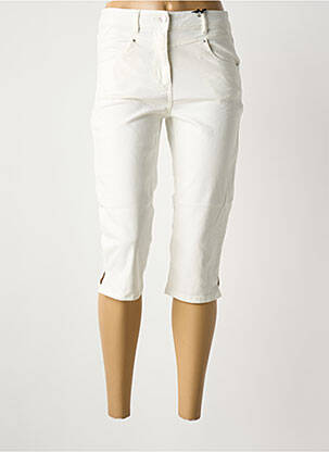Pantalon trei sferturi alb JULIE GUERLANDE femeie