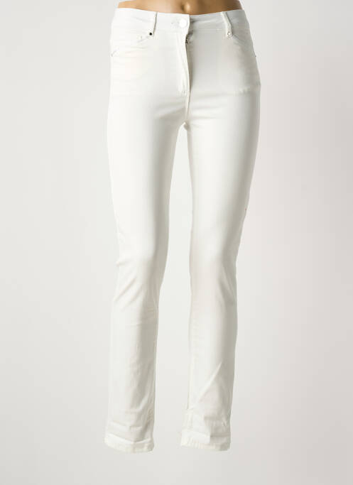 Pantalon slim alb JULIE GUERLANDE femeie