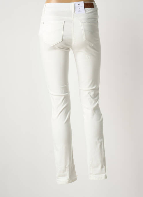 Pantalon slim alb JULIE GUERLANDE femeie