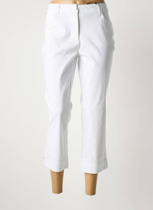 Pantalon trei sferturi alb JULIE GUERLANDE femeie