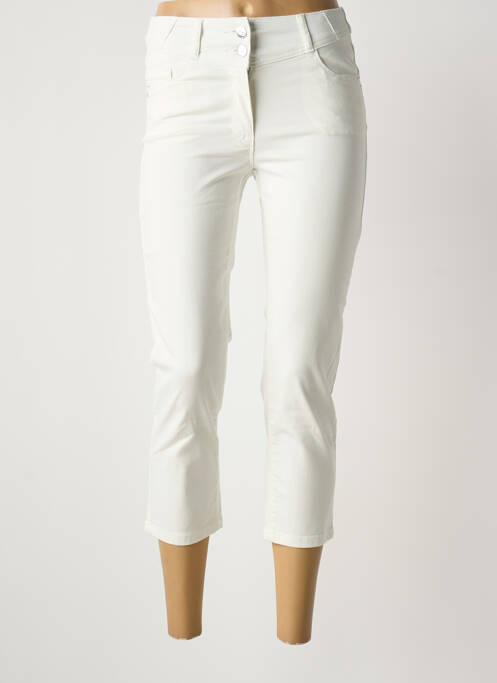 Pantalon trei sferturi alb JULIE GUERLANDE femeie