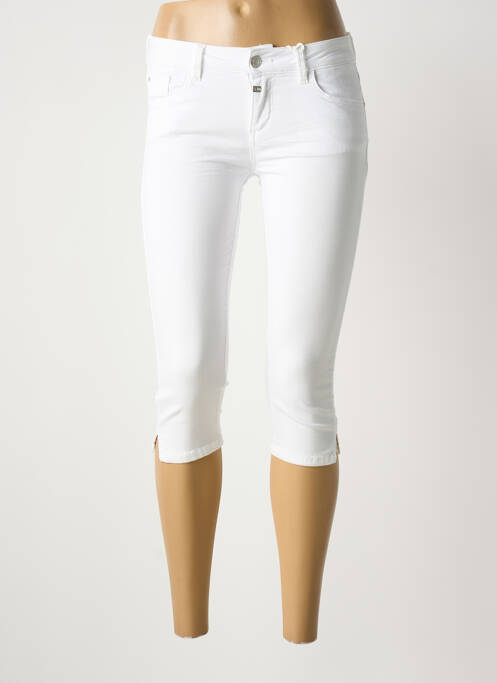 Pantalon trei sferturi alb TIMEZONE femeie