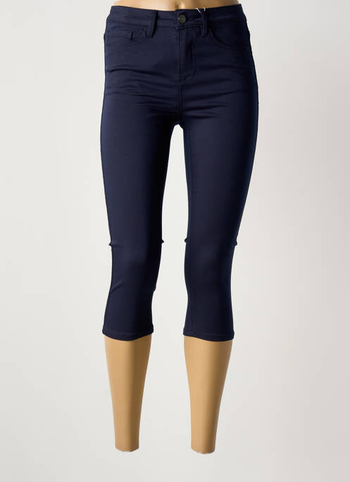 Pantalon trei sferturi albastru VILA femeie