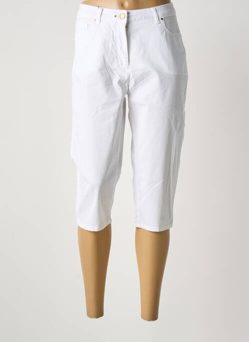 Pantalon trei sferturi alb JULIE GUERLANDE femeie