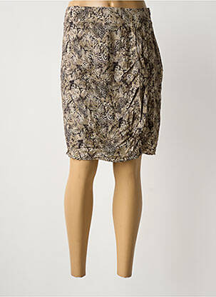 Fustă midi bej ONE STEP femeie