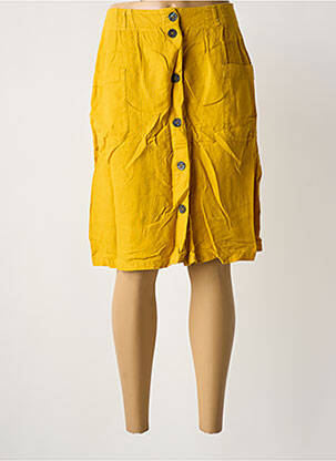 Fustă midi galben ONE STEP femeie