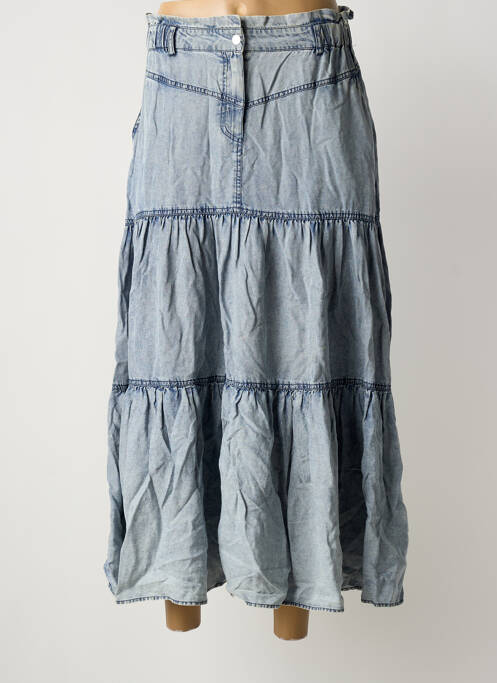 Fustă lungă albastru deschis IKKS femeie