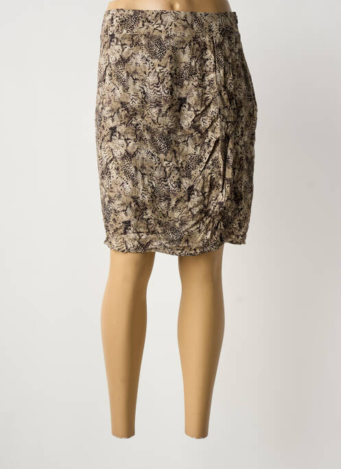 Fustă midi bej ONE STEP femeie