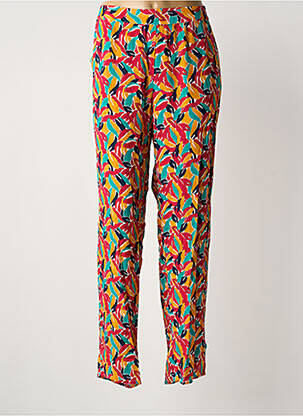 Pantalon drept galben JULIE GUERLANDE femeie