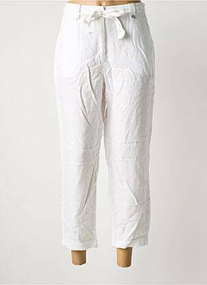 Pantalon 7/8 alb JULIE GUERLANDE femeie