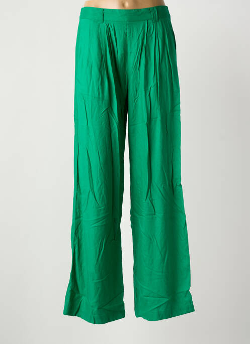 Pantalon larg verde LA PETITE ETOILE femeie