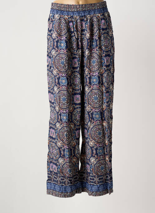 Pantalon larg albastru MOLLY BRACKEN femeie