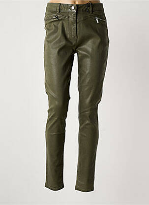 Pantalon slim verde JULIE GUERLANDE femeie