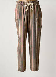 Pantalon drept maro LA FEE MARABOUTEE femeie