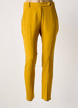 Pantalon chino galben LA FEE MARABOUTEE femeie