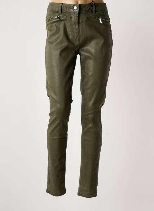 Pantalon slim verde JULIE GUERLANDE femeie