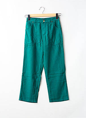 Pantalon trei sferturi verde ONE STEP femeie