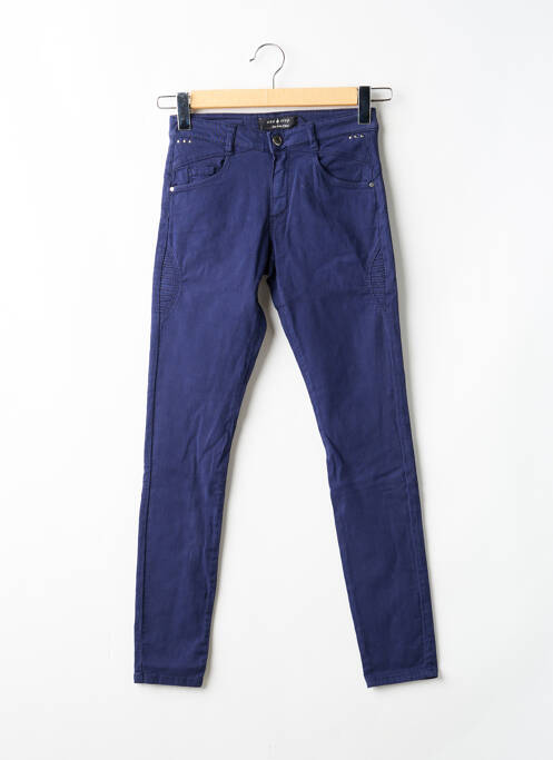 Pantalon slim albastru ONE STEP femeie
