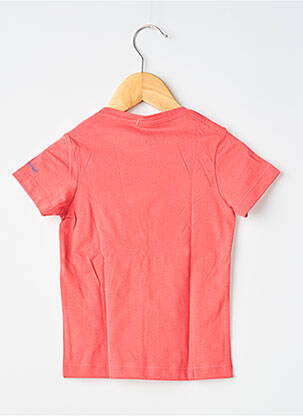 Tricou serigrafie flockată mâneci scurte roșu MA LOCOMOTION băiat